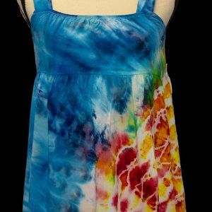 Women Small Sun dress Tie Dyed